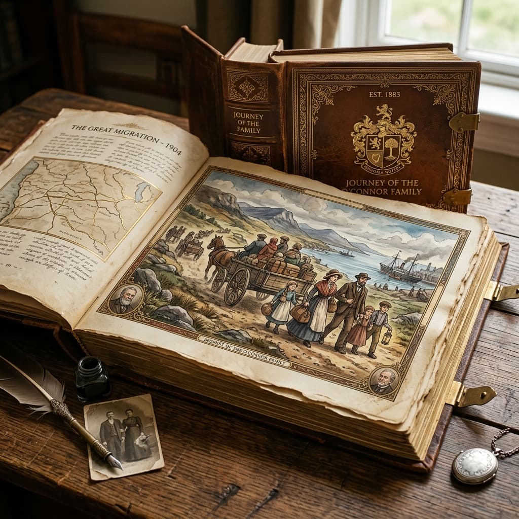 èpica familiar i herència custom artwork